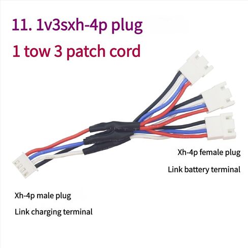 3 Output Charging Cable Quick Installation Suitable for Batteries Connector Design Anti Stretch PVC Insulation Layer Battery Parallel Cable in Kuwait