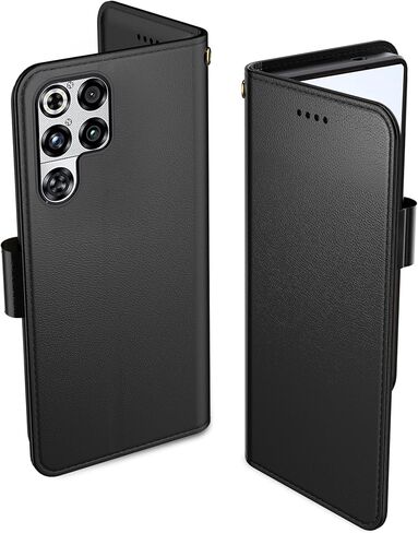 for TCL NxtPaper 70 Pro Case, PU Leather Flip Cover Wallet Protector with id Holder Card Slots Magnetic Closure Protective Phone Cover for TCL NxtPaper 70 Pro Wallet Case, Black in Saudi Arabia