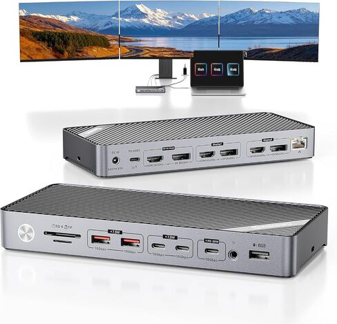 Minisopuru MD6950U DisplayLink Docking Station 3 Monitors with 3 HDMI 3 DP in Kuwait