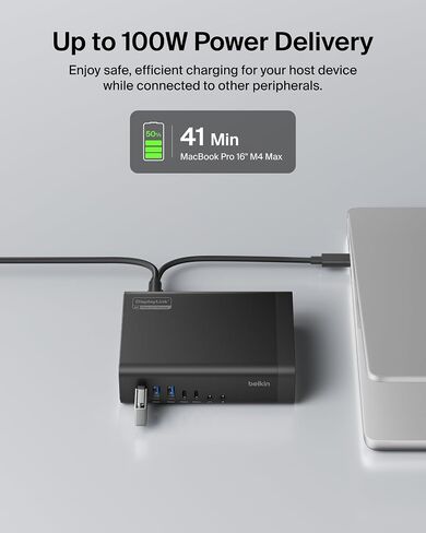 Belkin Docking Station 16 in 1 Triple DisplayLink 100W PD 3 HDMI USB-C Dock in Kuwait