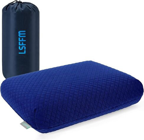 Memory Foam Travel Pillow 9.8"x15.7" Compact Camping Pillow in Kuwait