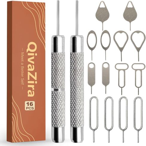 16 Pack SIM Card Eject Tool Kit Phone Tray Opener Pin Needle for Mobile Device Universal Removal Key for Cell Phones Tablets and Smart Device Storage Accessories in Kuwait