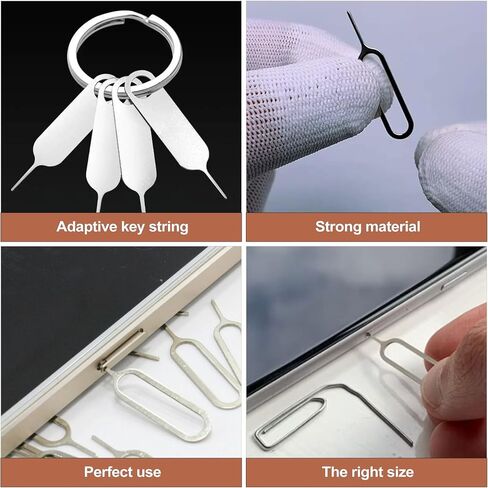 16 Pack SIM Card Eject Tool Kit Phone Tray Opener Pin Needle for Mobile Device Universal Removal Key for Cell Phones Tablets and Smart Device Storage Accessories in Kuwait