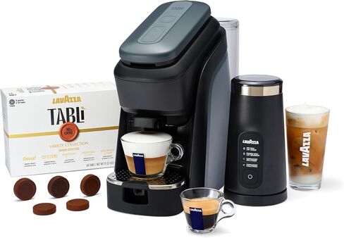 Lavazza Tabli Machine - BLACK + FROTHER + VARIETY PACK in Kuwait