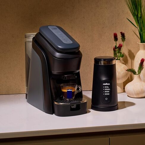 Lavazza Tablì Espresso Machine (Black) and Milk Frother in Kuwait