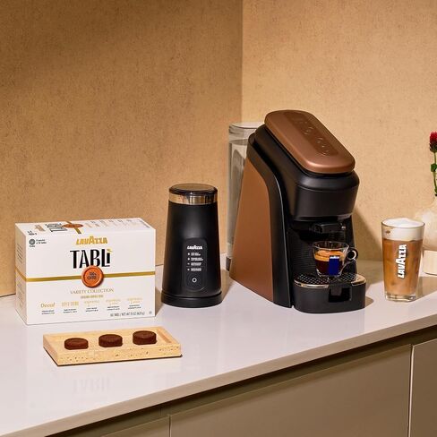Lavazza Tabli Machine - WALNUT BROWN + FROTHER + VARIETY PACK in Kuwait