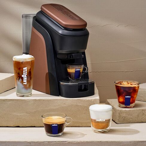Lavazza Tabli Machine - WALNUT BROWN + FROTHER + VARIETY PACK in Kuwait