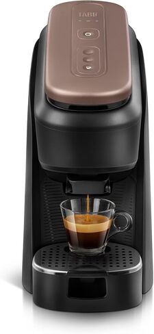 Lavazza Tablì Espresso Machine (Brown) and Milk Frother in Kuwait