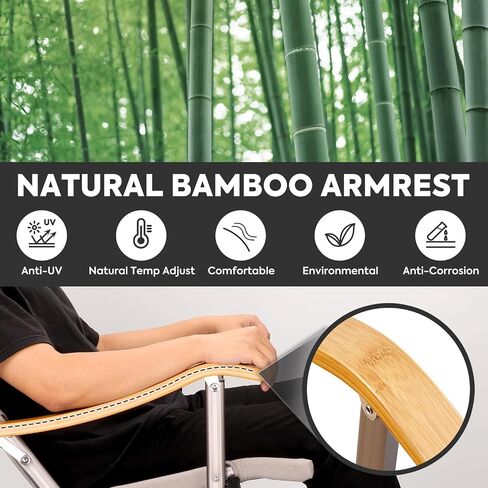 ICECO High Back Camping Chairs for Adults, Heavy Duty Folding Chair for Outside, Portable Outdoor Chairs with Storage Bag, Hold Up 600 LBS Backpack Camping Chair, 10 Years Warranty (Non-Adjustable) in Kuwait