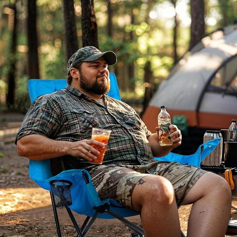 VITESSE Oversized Rocking Camping Chair Heavy Duty Outdoor Camp Chairs in Kuwait