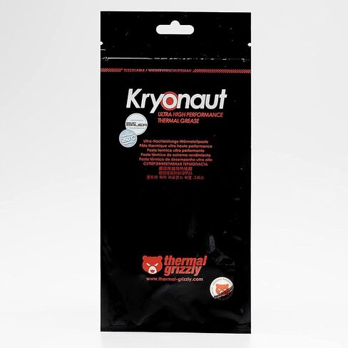 Thermal Grizzly Kryonaut The High Performance Thermal Paste Cooling All Processors, Graphics Cards and Heat Sinks in Computers and Consoles Combo Extra Spatula (Kryonaut 5.5g Combo) in Kuwait
