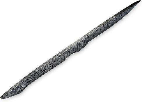 Damascus Handmade Steel Blank Blade | Hand Forged full Tang Steel Knife Blade | Stylish Blade Damscus Material for Making Knives | HUNT-17 (9 Inch) in Kuwait