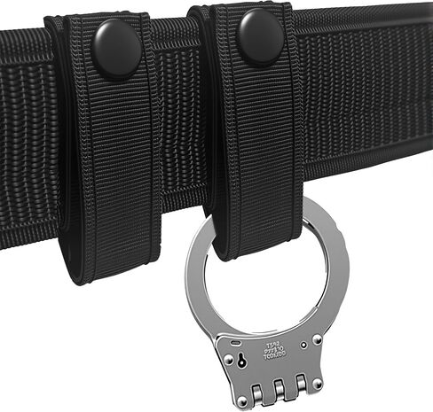2 Piece Nylon Handcuff Strap Retainer, Single Buckle Slide Duty Belt, Quick Release Clip Hook in Kuwait