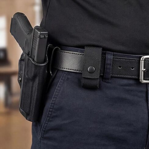 2 Piece Nylon Handcuff Strap Retainer, Single Buckle Slide Duty Belt, Quick Release Clip Hook in Kuwait