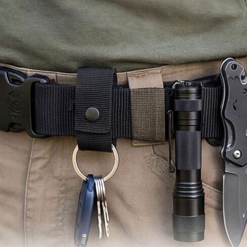 2 Piece Nylon Handcuff Strap Retainer, Single Buckle Slide Duty Belt, Quick Release Clip Hook in Kuwait