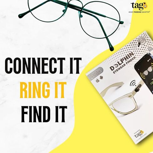 Glasses Tracker- Find Your Glasses Glasses and Apple Find My (iOS only), Eyewear Sunglasses Tracker - Charger Included in Saudi Arabia