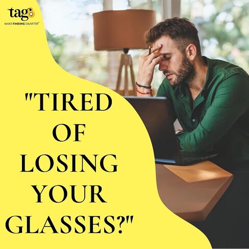 Glasses Tracker- Find Your Glasses Glasses and Apple Find My (iOS only), Eyewear Sunglasses Tracker - Charger Included in Saudi Arabia