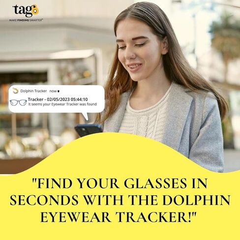 Glasses Tracker- Find Your Glasses Glasses and Apple Find My (iOS only), Eyewear Sunglasses Tracker - Charger Included in Saudi Arabia