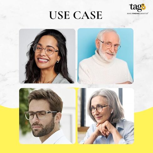 Glasses Tracker- Find Your Glasses Glasses and Apple Find My (iOS only), Eyewear Sunglasses Tracker - Charger Included in Saudi Arabia