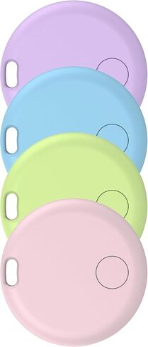[iOS Only] Smart Tracker Tags, Bluetooth Key Finder & Smart Item Locator Replaceable Battery (4 Classic Colorful) in Kuwait