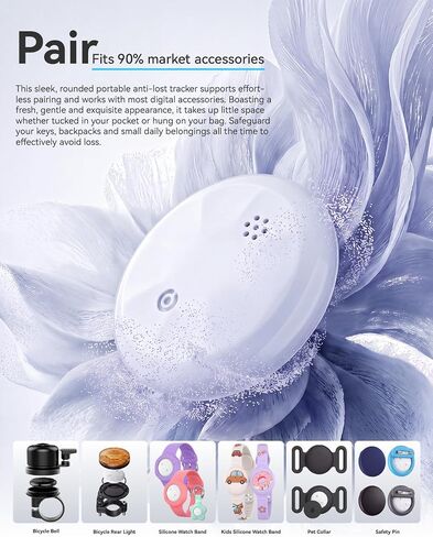 Air Tracker Tags- 2 Pack Smart Tags for Keys with Apple Find My(iOS Only) in Kuwait