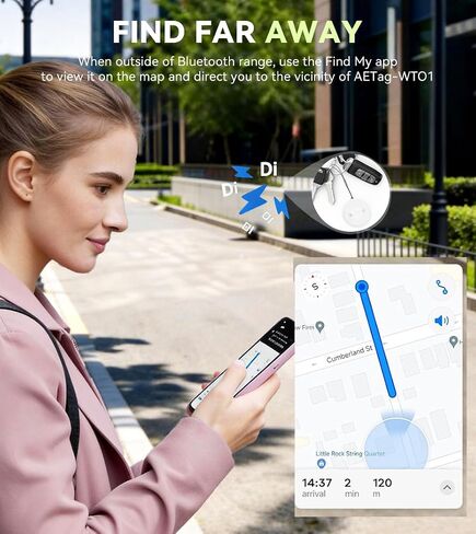 Air Tracker Tags- 2 Pack Smart Tags for Keys with Apple Find My(iOS Only) in Kuwait