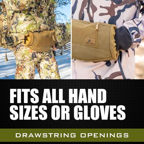 Lone Trail Binocular Harness & Hand Warmer Bundle – Waterproof Bino Chest Pack with Rangefinder Pouch + Sherpa Fleece Hunting Hand Muff | Lightweight, Weather-Resistant Hunting Gear Set in Kuwait