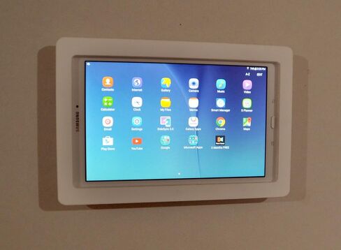 Security Anti-Theft Acrylic Kit for Samsung Galaxy TAB E 9.6 Used as Kiosk, POS, Store, Show Display (Black Wall Mount) in Kuwait