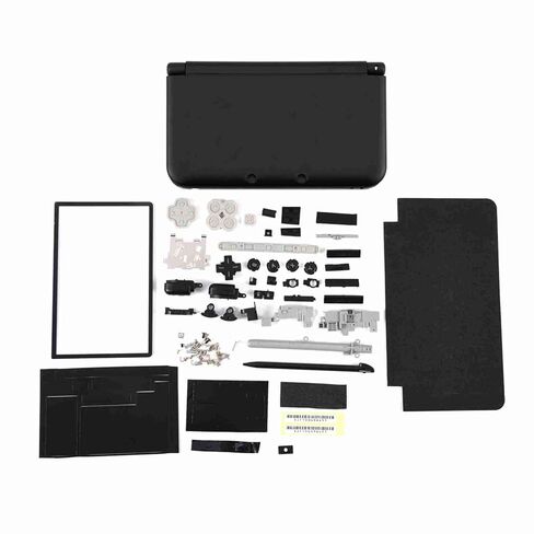 Ylwxzenith Full Housing Case Cover Shell Complete Replacement Kit for 3DS XL, Superior Plastic Material, sturdy and Practical, Includes Buttons Set and Other Parts, Black Blue Red W (Red) in Saudi Arabia