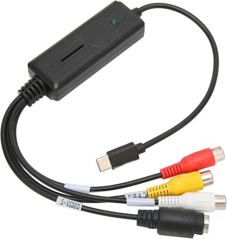 Acouto Type C Sound Video Card Adjustable HighQuality Video and Audio Input for Game Recording and Web Conferencing Black 1 Unit in Kuwait