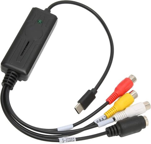 Acouto Type C Sound Video Card Adjustable HighQuality Video and Audio Input for Game Recording and Web Conferencing Black 1 Unit in Kuwait