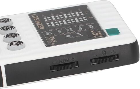 GOWENIC Portable Voice Changer, Bluetooth Sound Card with 8 Voice Modes 9 Sound Effects 10 Level Pitch Control, Plug and Play for Mobile Phone Computer Gaming Live Broadcast in Kuwait
