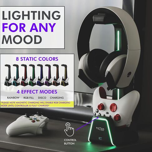 Titled Nation 3-in-1 PlayStation and Xbox Magnetic Charger and Its Matching Extended Mousepad in Kuwait