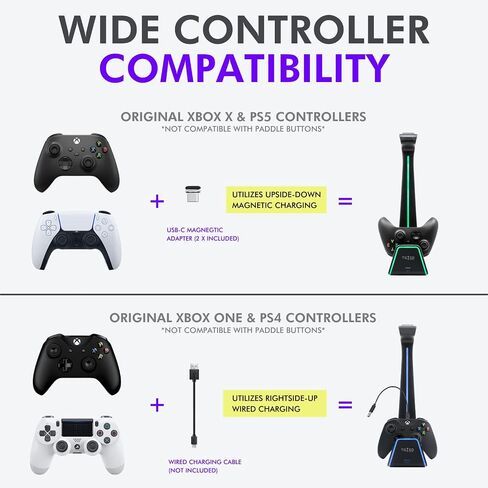 Titled Nation 3-in-1 PlayStation and Xbox Magnetic Charger and Its Matching Extended Mousepad in Kuwait