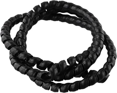 Black Spiral Wrap Hose Guard 1M ID 8-12mm For Hydraulic Cable Protection in Kuwait