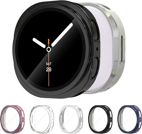 Screen Protector Case Compatible with Samsung Galaxy Watch 8 40mm, 5 Pack Overall TPU Cover Ultra-Thin, Shockproof Scratch-Resistant Smartwatch Cases in Saudi Arabia