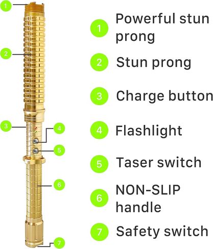 Stun Guns for Men for Women, Security All-in-One Stun Baton in Kuwait