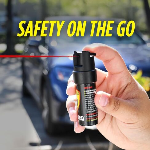 Guard Dog Security Pepper Spray for Self Defense, Collar Clip For Easy Carry & Fast Access, Pepper Spray For Women, Men, OC Spray with UV Dye, Maximum Police Strength, Safety Twist Lock, 16 feet Range in Kuwait