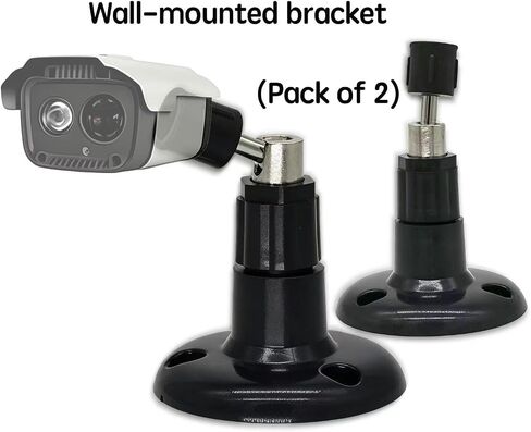Black wall Mounted Fixed Bracket Compatible with Blink Outdoor 4 (4th Gen), Outdoor 3 (3rd Gen), XT, XT2, and Mini Surveillance Cameras. Multi Angle Adjustable Structure, Stable on the wall（2 Pack） in Saudi Arabia