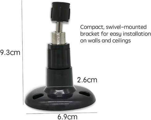 Black wall Mounted Fixed Bracket Compatible with Blink Outdoor 4 (4th Gen), Outdoor 3 (3rd Gen), XT, XT2, and Mini Surveillance Cameras. Multi Angle Adjustable Structure, Stable on the wall（2 Pack） in Saudi Arabia