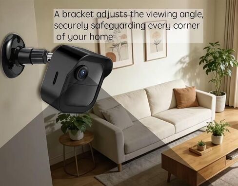 Black wall Mounted Fixed Bracket Compatible with Blink Outdoor 4 (4th Gen), Outdoor 3 (3rd Gen), XT, XT2, and Mini Surveillance Cameras. Multi Angle Adjustable Structure, Stable on the wall（2 Pack） in Saudi Arabia