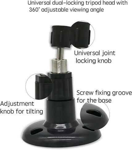 Black wall Mounted Fixed Bracket Compatible with Blink Outdoor 4 (4th Gen), Outdoor 3 (3rd Gen), XT, XT2, and Mini Surveillance Cameras. Multi Angle Adjustable Structure, Stable on the wall（2 Pack） in Saudi Arabia