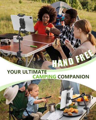 Camping Tablet Holder, Adjustable Clip-on Stand for RV & Picnic in Kuwait