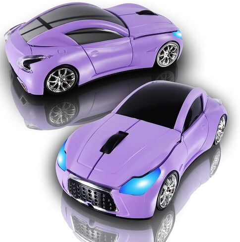 elec Space Car Mouse, Wireless Mouse (Purple) in Saudi Arabia