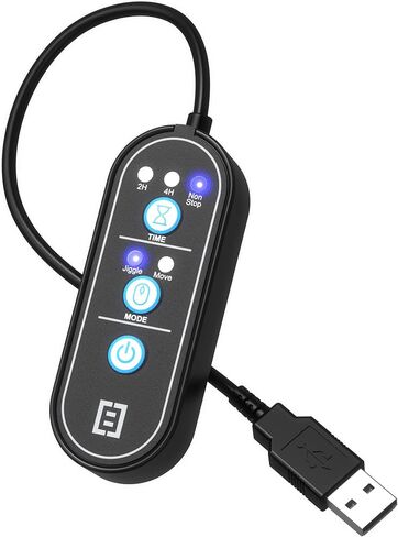 TECH8 USA, 2-in-1 Mouse Mover and Jiggler in 1, Keeps PC Active, Status Green, Undetectable, Timer Function, Dual Mode, American Company in Kuwait