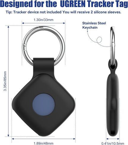 DDJ Silicone Case for UGREEN Tracker Tags with Keychain 4-Pack in Kuwait