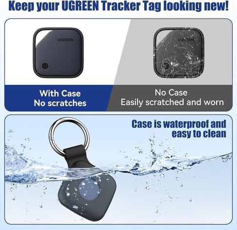 DDJ Silicone Case for UGREEN Tracker Tags with Keychain 4-Pack in Kuwait