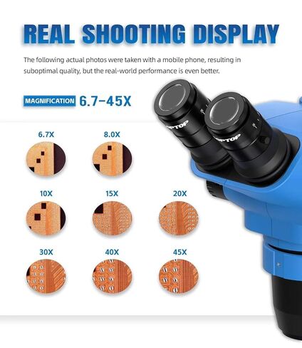 Forward FW-71Pro Max-S Stereo Microscope, 7X-45X LED Stand in Kuwait