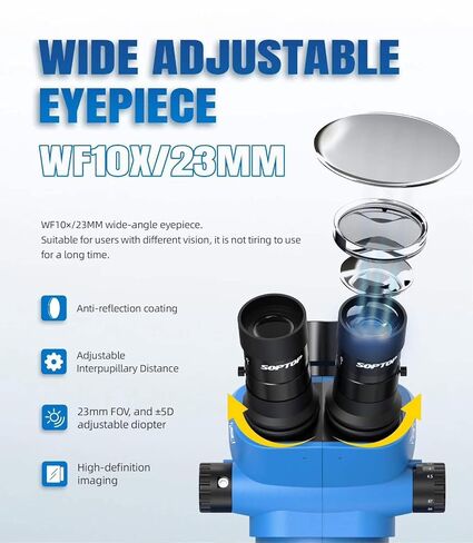 Forward FW-71Pro Max-S Stereo Microscope, 7X-45X LED Stand in Kuwait