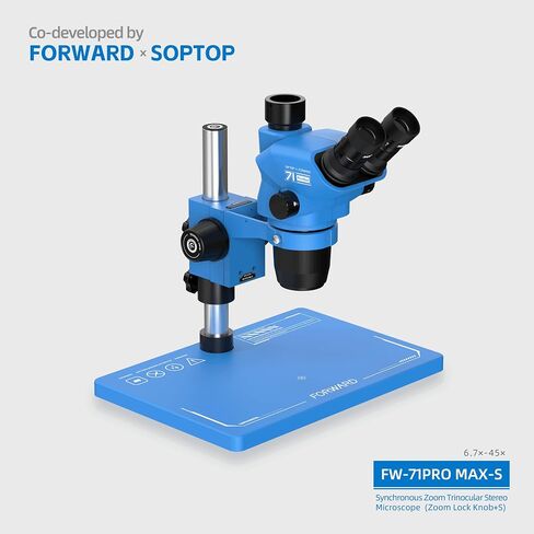Forward FW-71Pro Max-S Stereo Microscope, 7X-45X LED Stand in Kuwait